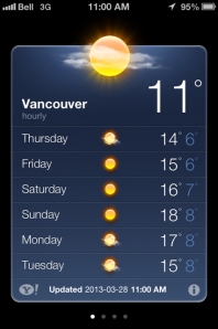 Vancouver sunshine