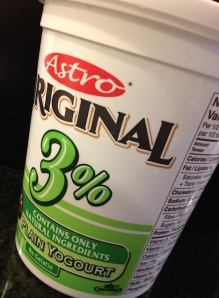 Astro 3% plain yogurt